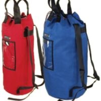 Yates Rope Bag in blue and red.