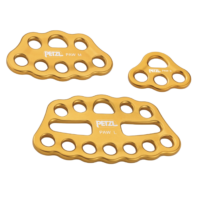 The Large Petzl Paw rigging plate showing all three sizes