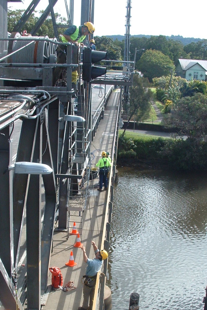 Working at Heights on a bridge