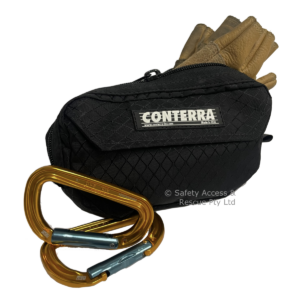 The Conterra Clip & Go Pouch can easily fit your gloves and a couple of carabiners.